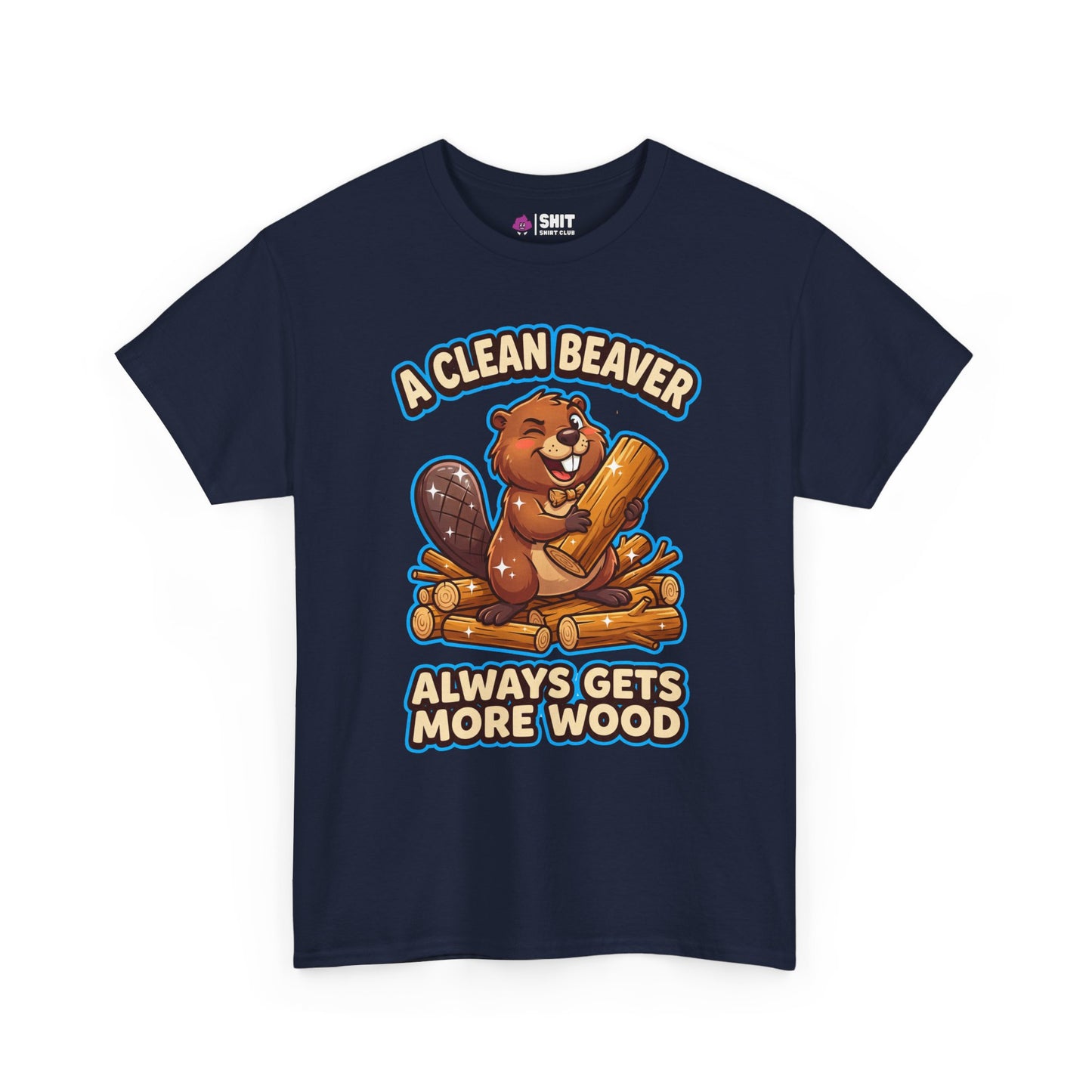 "A Clean Beaver Always Gets More Wood" Stag Do T-Shirt
