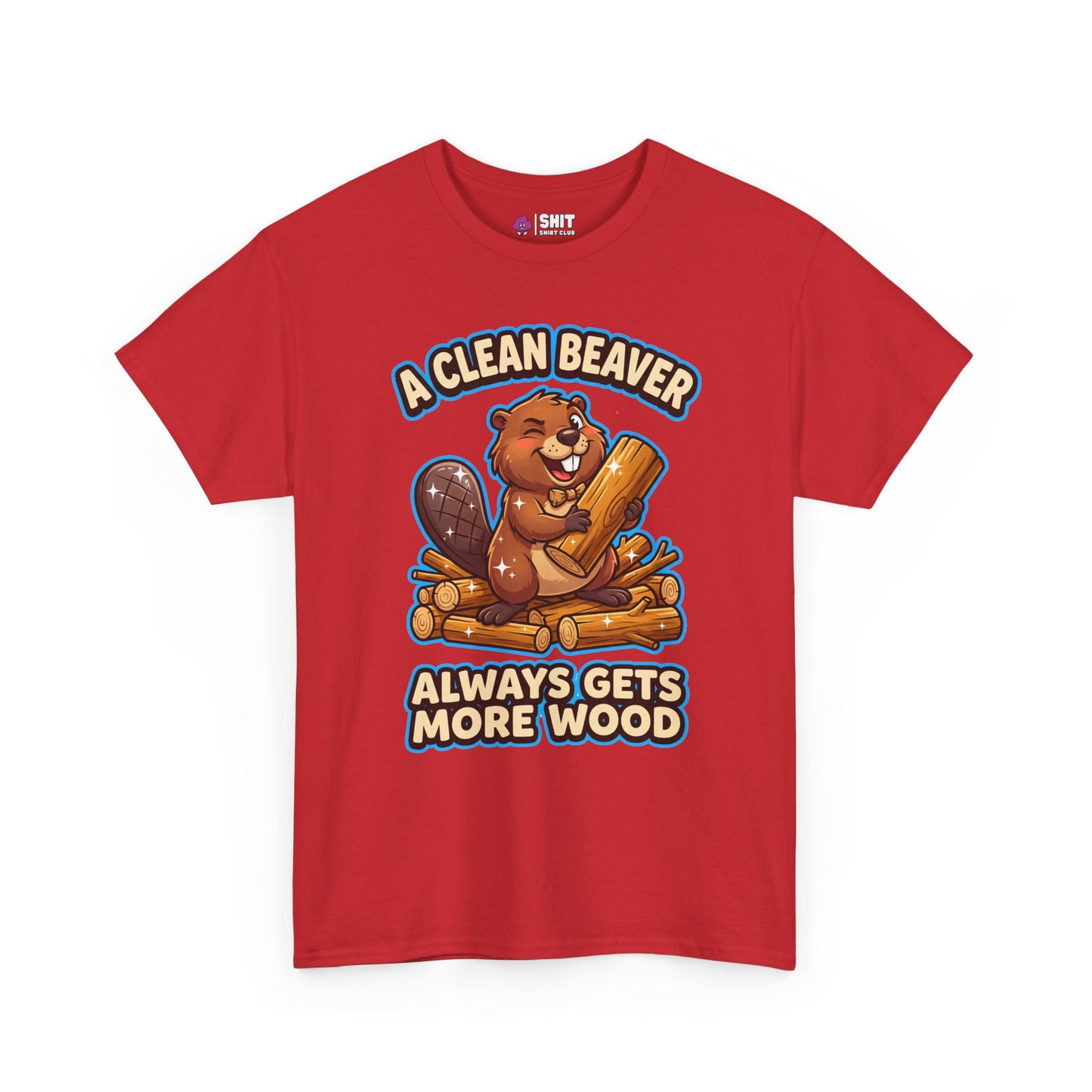 "A Clean Beaver Always Gets More Wood" Stag Do T-Shirt