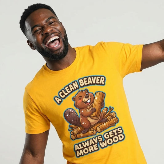 "A Clean Beaver Always Gets More Wood" Stag Do Tee - Shit Shirt Club 