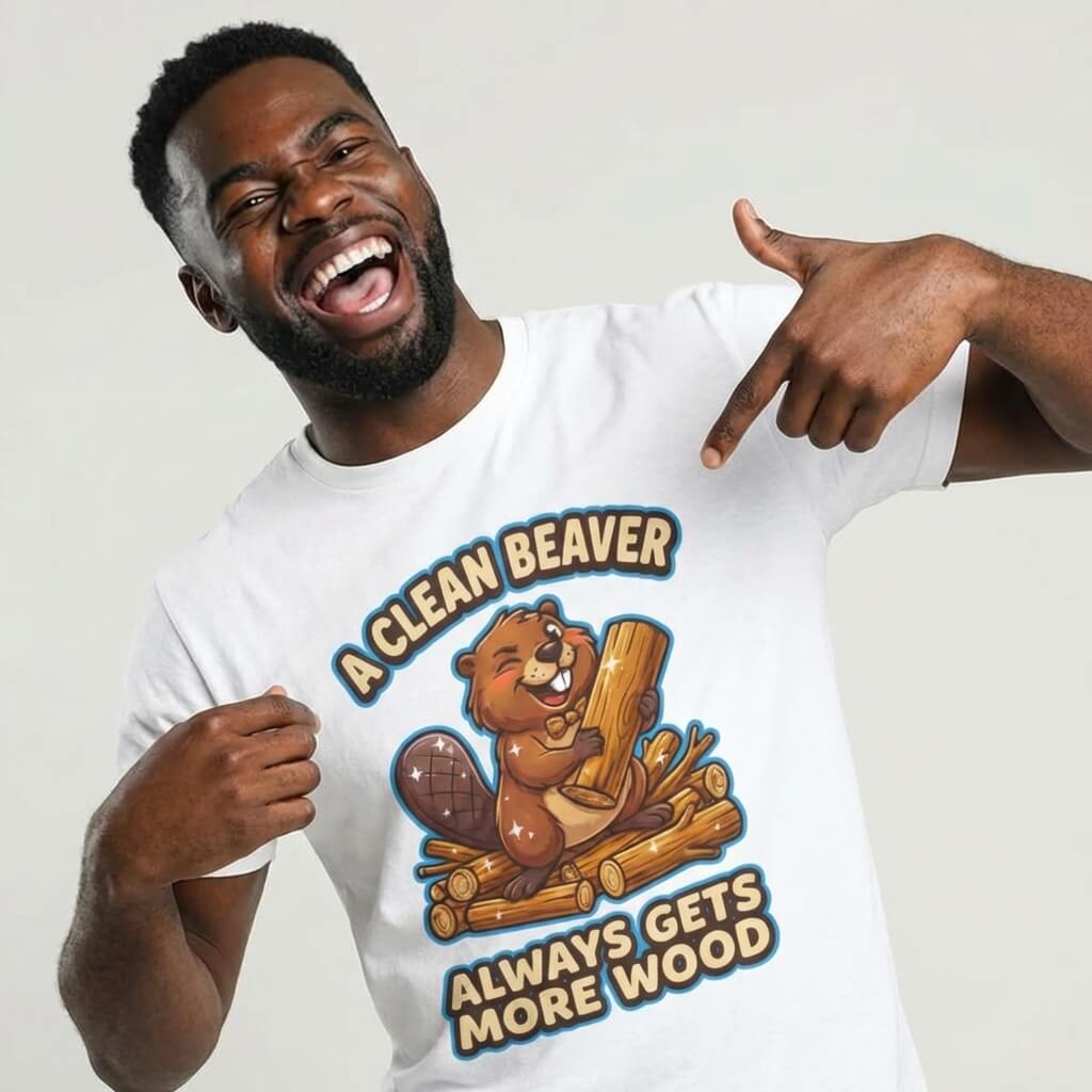"A Clean Beaver Always Gets More Wood" Stag Do Tee - Shit Shirt Club 