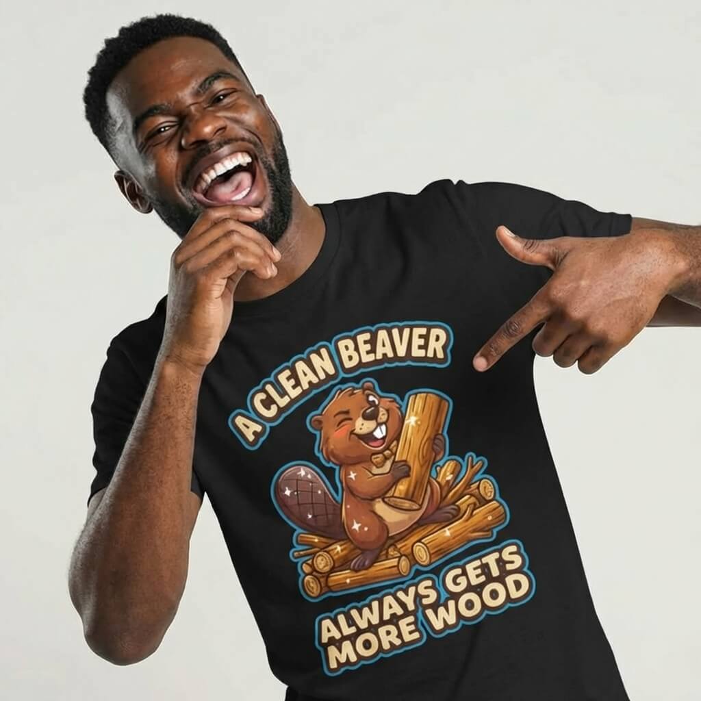 "A Clean Beaver Always Gets More Wood" Stag Do Tee - Shit Shirt Club 
