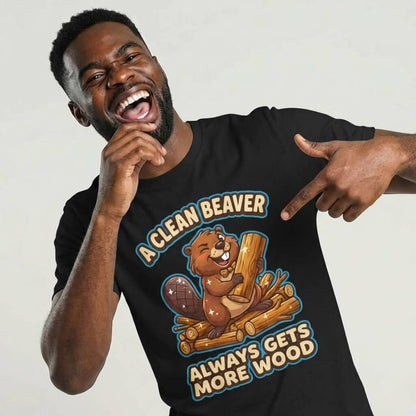 "A Clean Beaver Always Gets More Wood" Stag Do Tee - Shit Shirt Club 