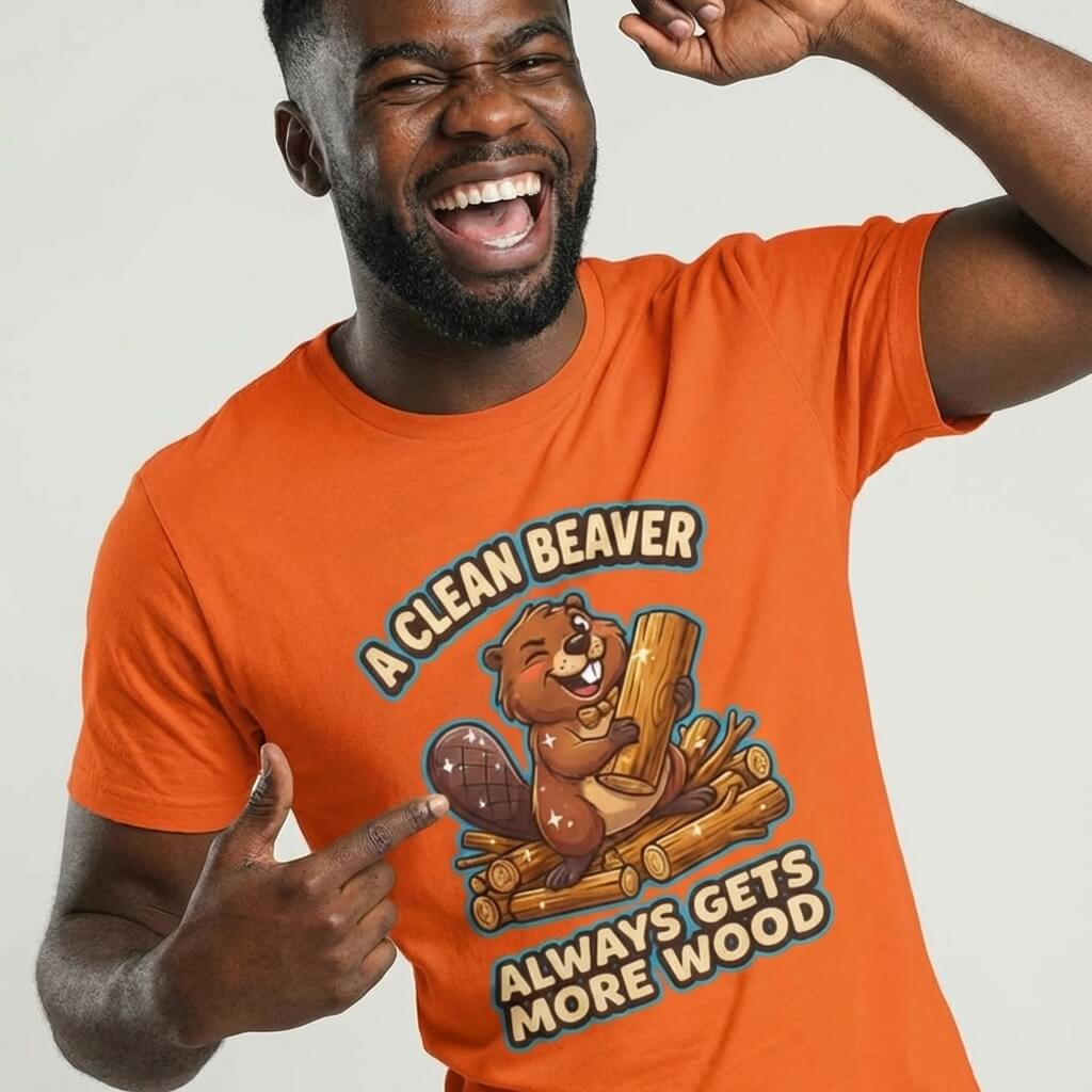 "A Clean Beaver Always Gets More Wood" Stag Do Tee - Shit Shirt Club 