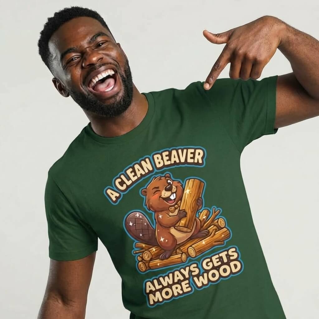 "A Clean Beaver Always Gets More Wood" Stag Do Tee - Shit Shirt Club 