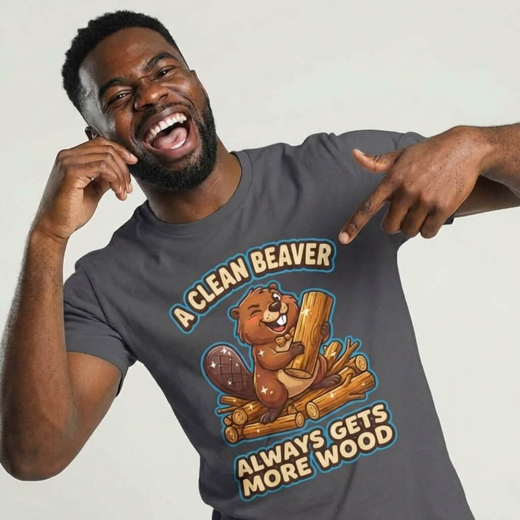 "A Clean Beaver Always Gets More Wood" Stag Do Tee - Shit Shirt Club 