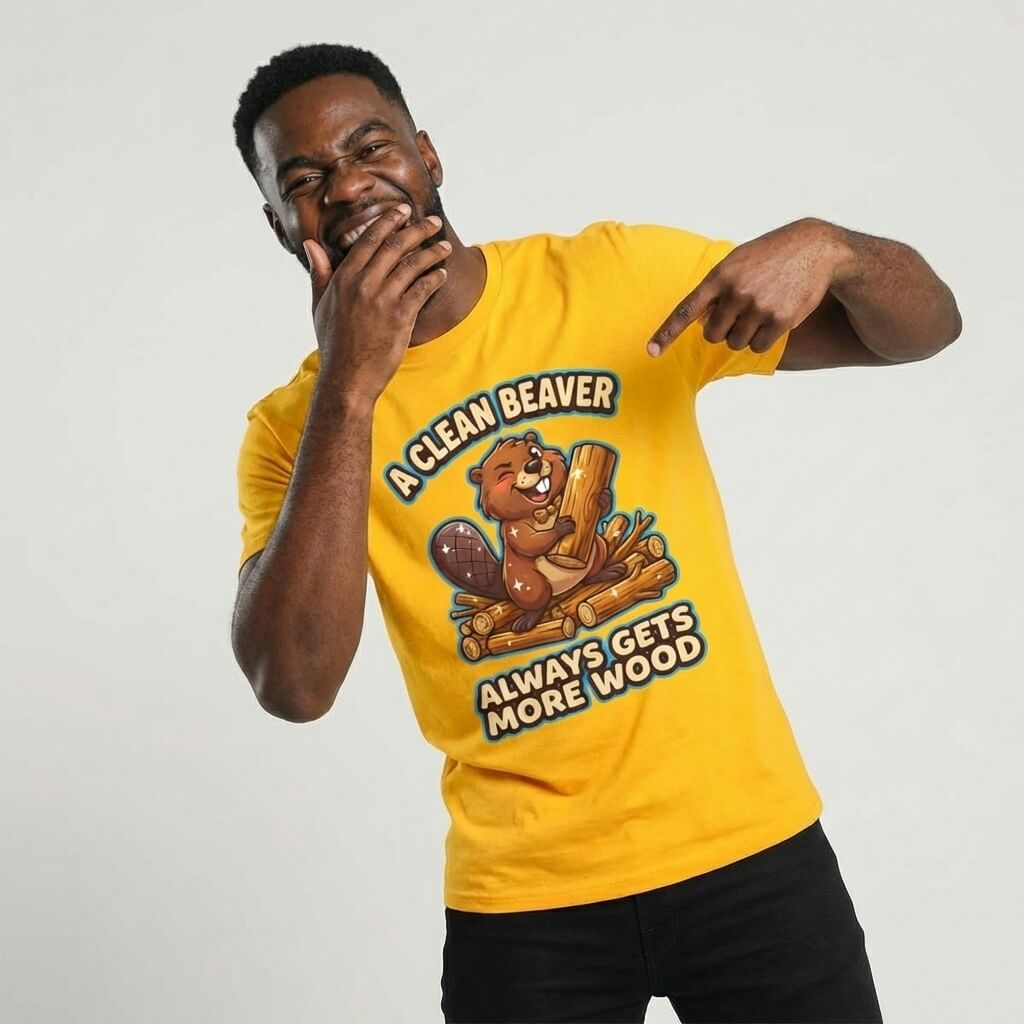 "A Clean Beaver Always Gets More Wood" Stag Do Tee - Shit Shirt Club 