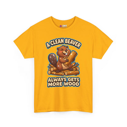 "A Clean Beaver Always Gets More Wood" Stag Do Tee - Shit Shirt Club 