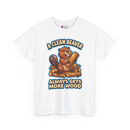 "A Clean Beaver Always Gets More Wood" Stag Do Tee - Shit Shirt Club 