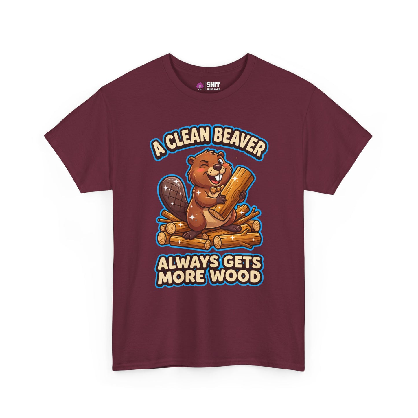 "A Clean Beaver Always Gets More Wood" Stag Do Tee - Shit Shirt Club 