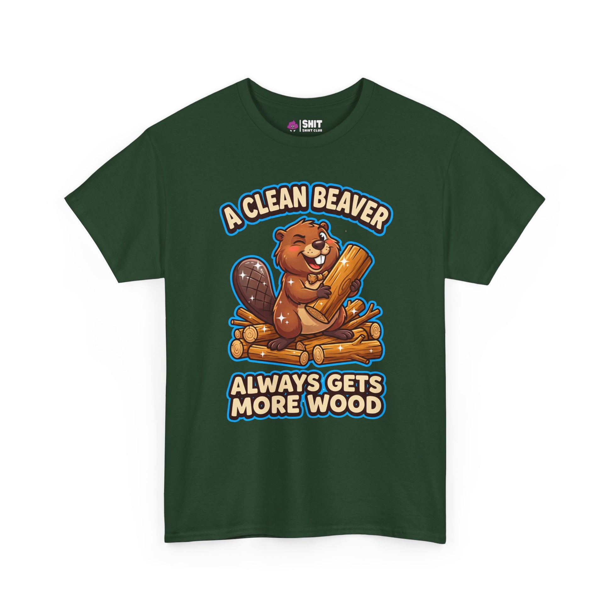 "A Clean Beaver Always Gets More Wood" Stag Do Tee - Shit Shirt Club 