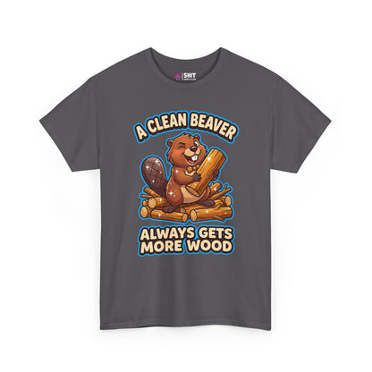 "A Clean Beaver Always Gets More Wood" Stag Do Tee - Shit Shirt Club 