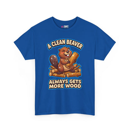 "A Clean Beaver Always Gets More Wood" Stag Do Tee - Shit Shirt Club 