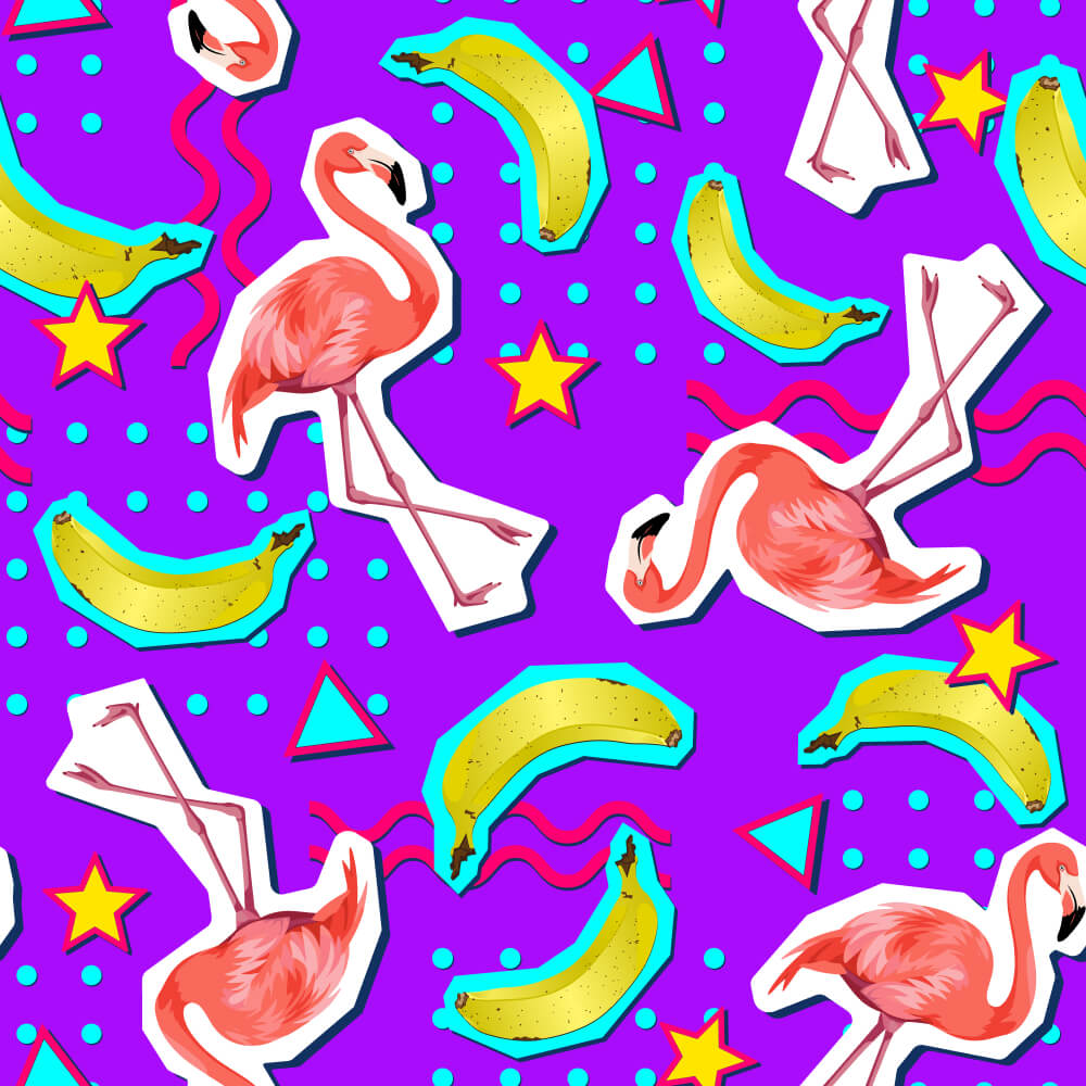 Bananas For Flamingos Tie Set - Shit Shirt Club 