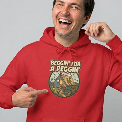 Beggin' For A Peggin' Funny Camping Hoodie - Shit Shirt Club 