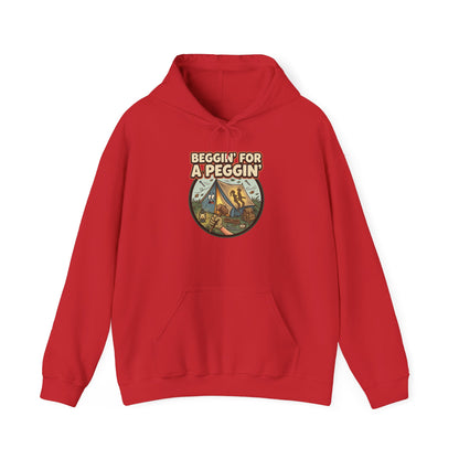 Beggin' For A Peggin' Funny Camping Hoodie - Shit Shirt Club 
