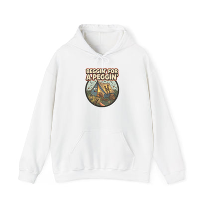 Beggin' For A Peggin' Funny Camping Hoodie - Shit Shirt Club 