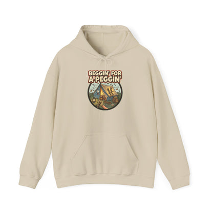 Beggin' For A Peggin' Funny Camping Hoodie - Shit Shirt Club 