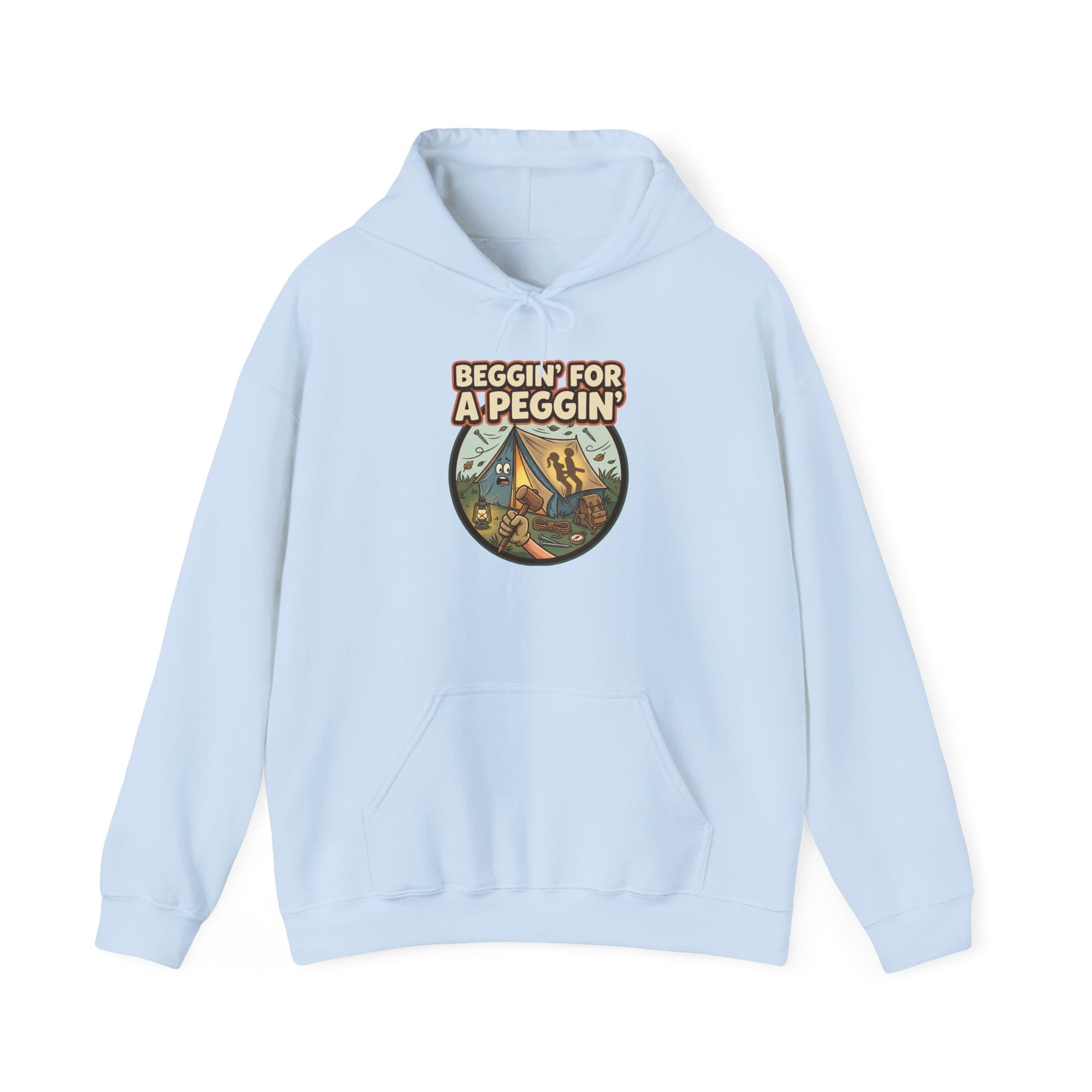 Beggin' For A Peggin' Funny Camping Hoodie - Shit Shirt Club 