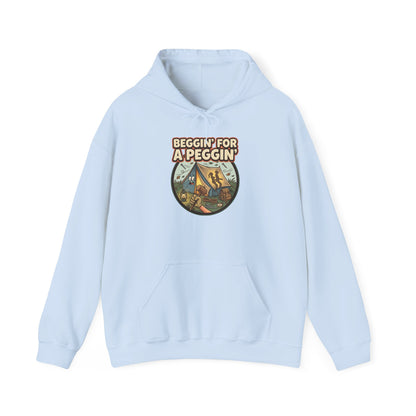 Beggin' For A Peggin' Funny Camping Hoodie - Shit Shirt Club 