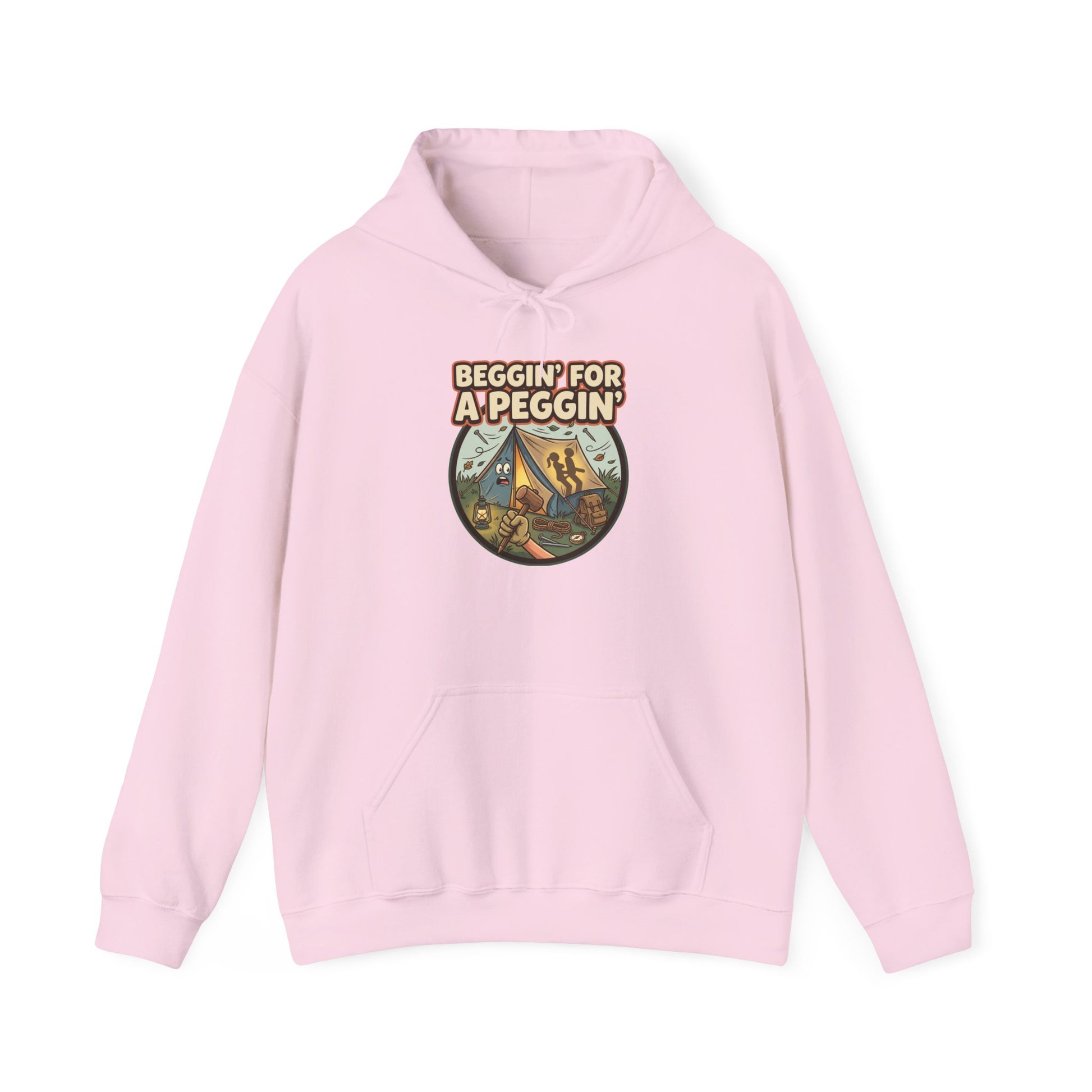 Beggin' For A Peggin' Funny Camping Hoodie - Shit Shirt Club 