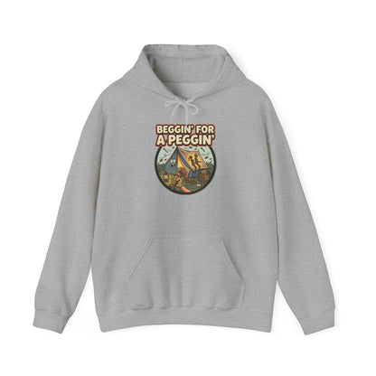 Beggin' For A Peggin' Funny Camping Hoodie - Shit Shirt Club 