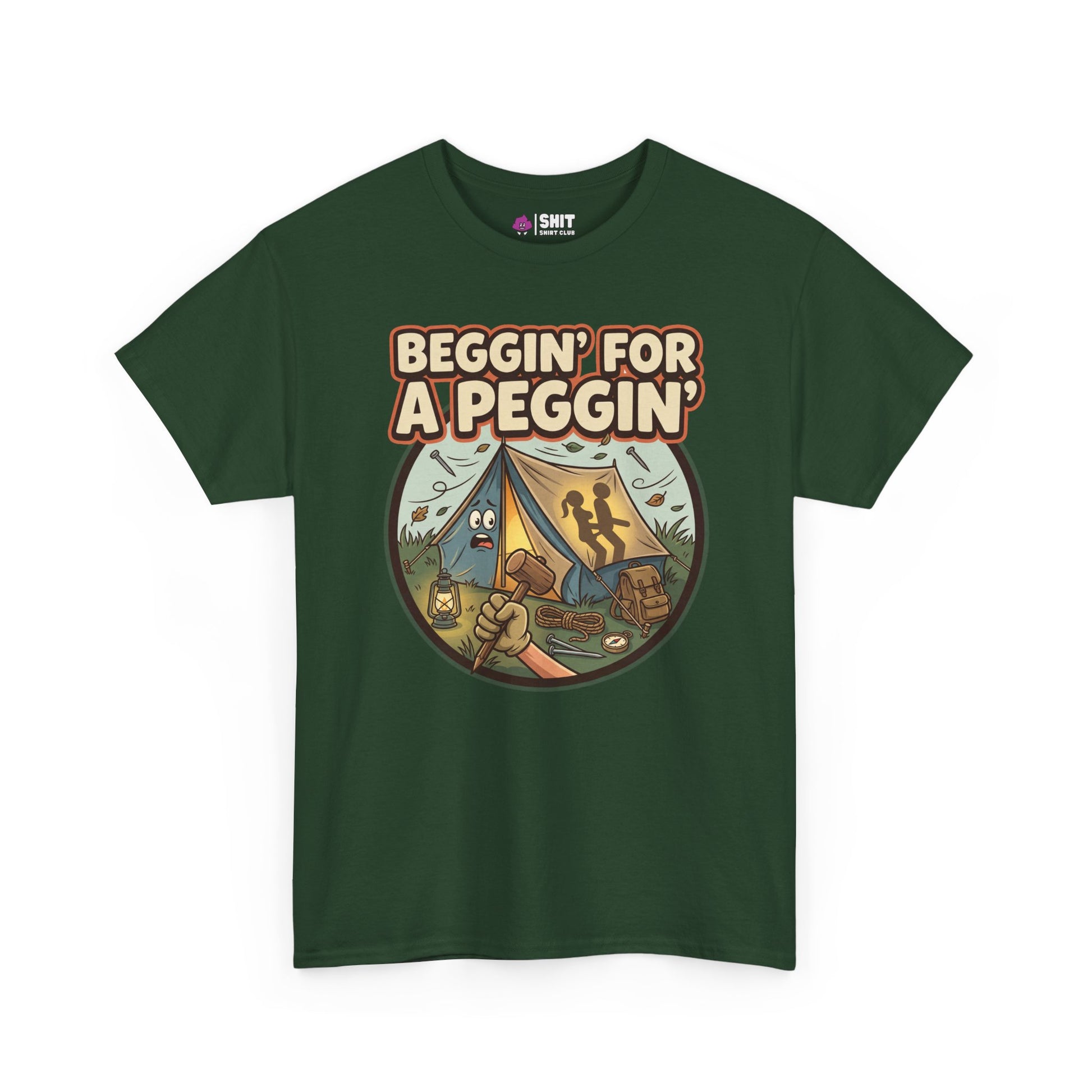 Beggin' for a Peggin' Camping Tee - Shit Shirt Club 