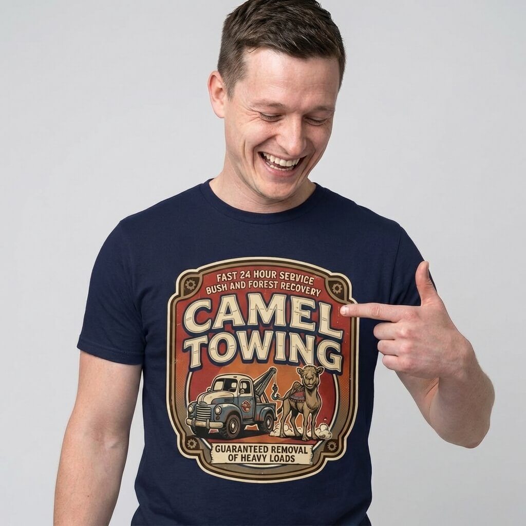 Camel Towing Funny Tee - Shit Shirt Club 