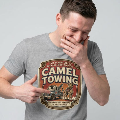 Camel Towing Funny Tee - Shit Shirt Club 