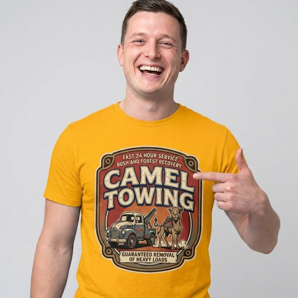 Camel Towing Funny Tee - Shit Shirt Club 