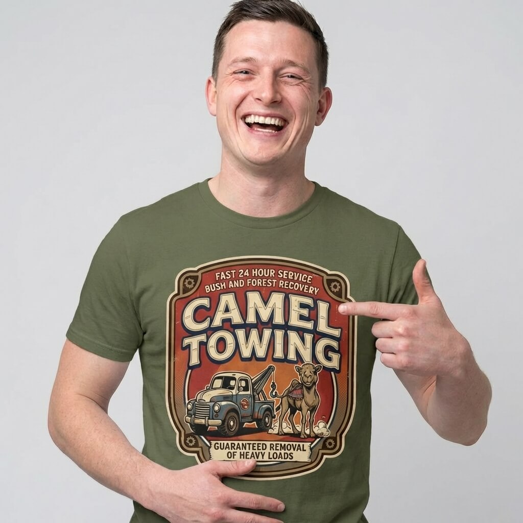 Camel Towing Funny Tee - Shit Shirt Club 