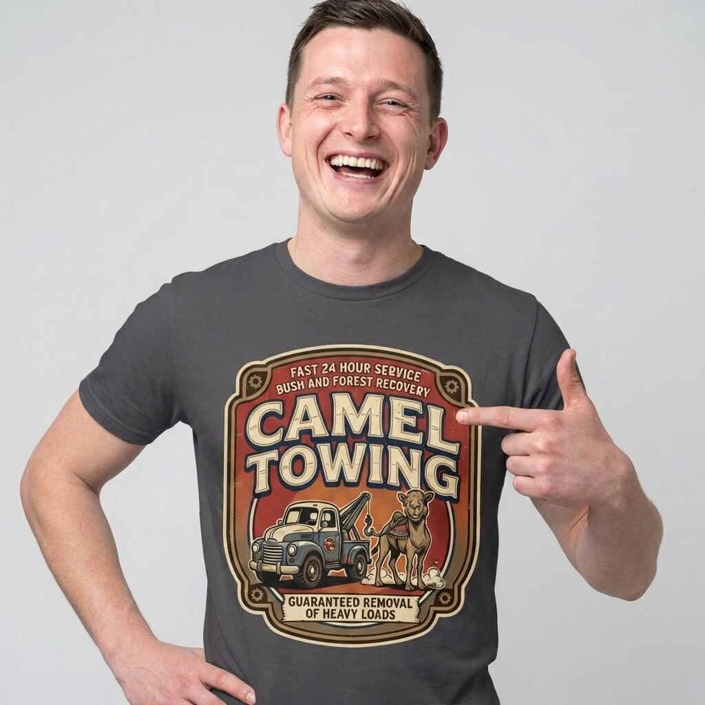 Camel Towing Funny Tee - Shit Shirt Club 