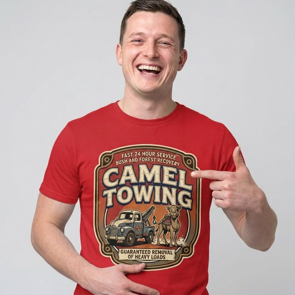 Camel Towing Funny Tee - Shit Shirt Club 