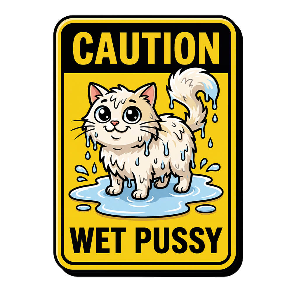 Caution: Wet Pussy Hen Do Tee - Shit Shirt Club 