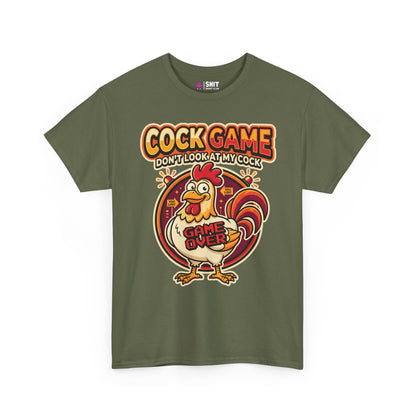 Cock Game: Don't Look at My Cock Funny Tee - Shit Shirt Club 
