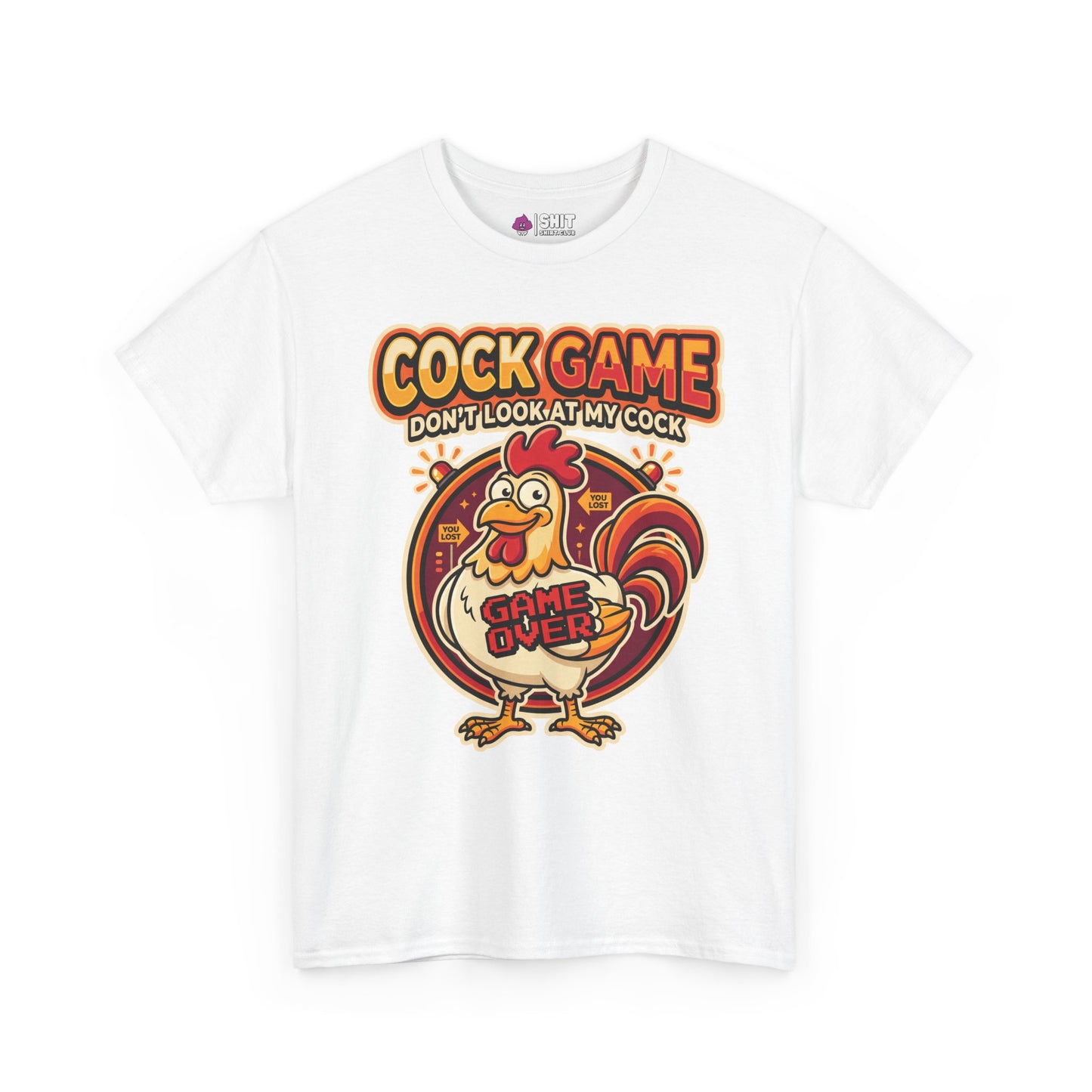 Cock Game: Don't Look at My Cock Funny Tee - Shit Shirt Club 
