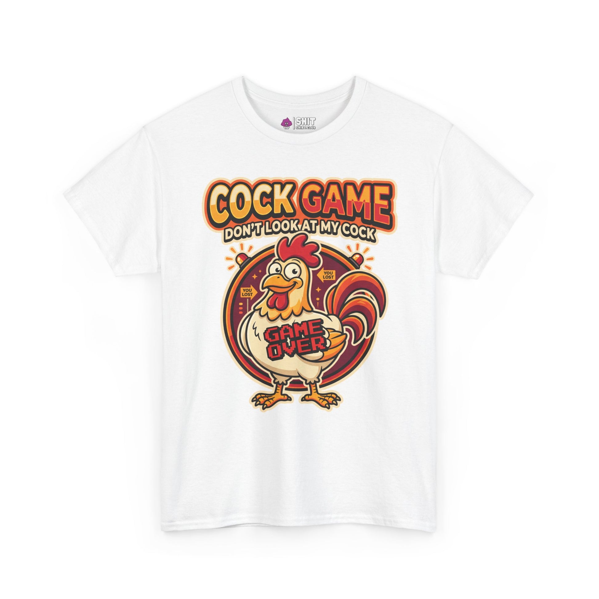Cock Game: Don't Look at My Cock Funny Tee - Shit Shirt Club 