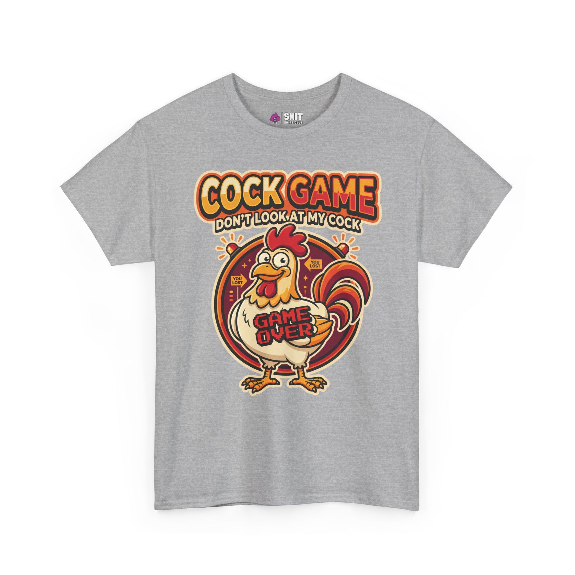 Cock Game: Don't Look at My Cock Funny Tee - Shit Shirt Club 