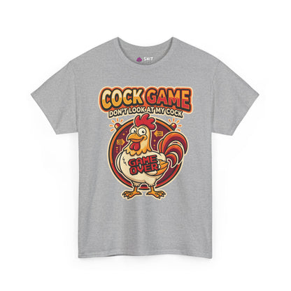 Cock Game: Don't Look at My Cock Funny Tee - Shit Shirt Club 