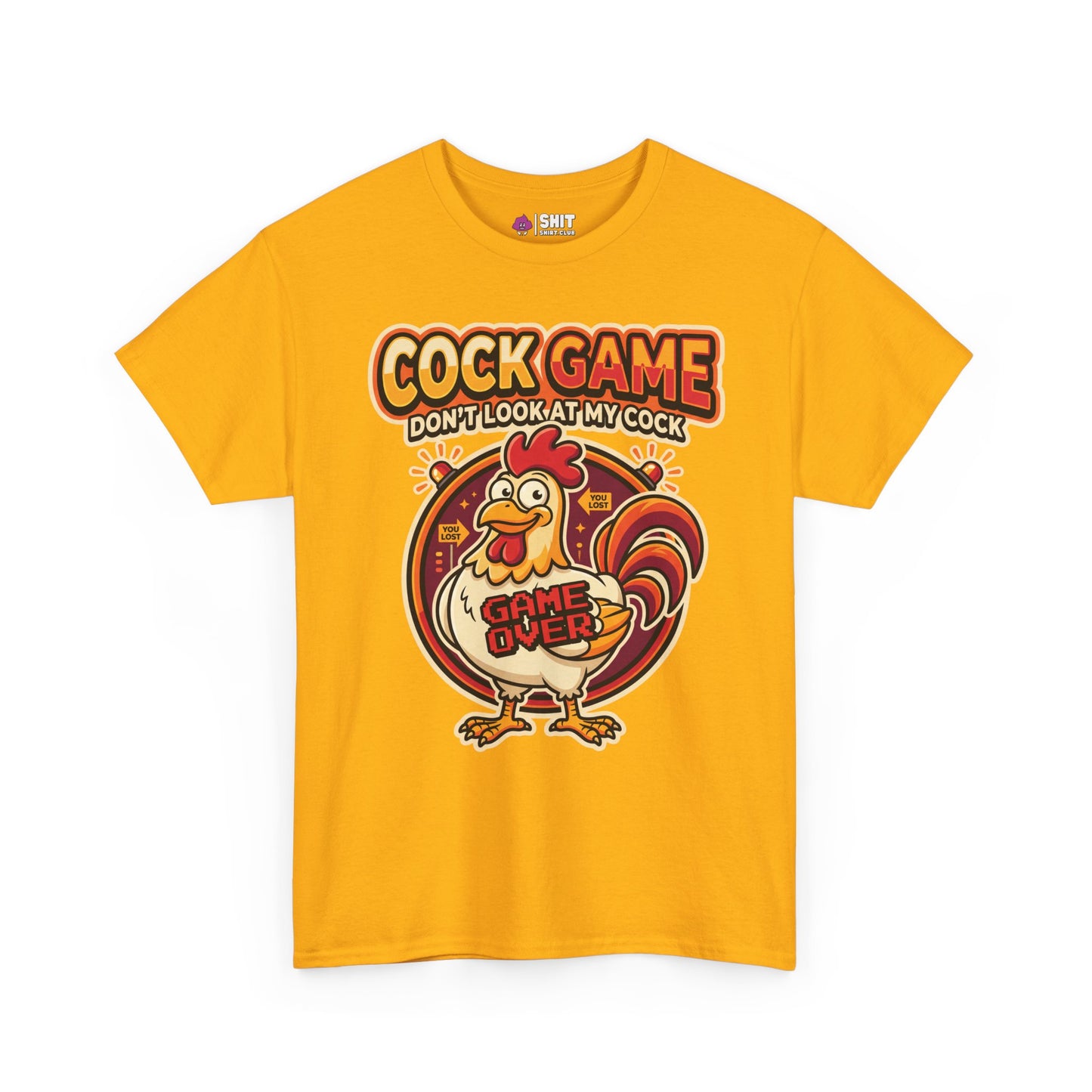 Cock Game: Don't Look at My Cock Funny Tee - Shit Shirt Club 