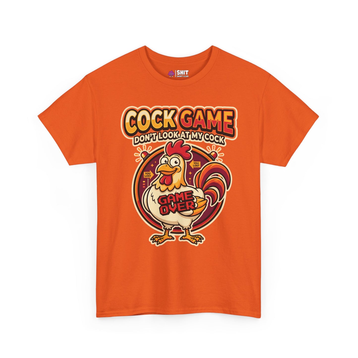 Cock Game: Don't Look at My Cock Funny Tee - Shit Shirt Club 