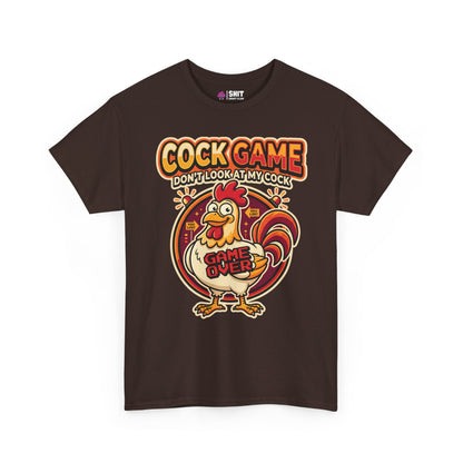 Cock Game: Don't Look at My Cock Funny Tee - Shit Shirt Club 