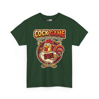 Cock Game: Don't Look at My Cock Funny Tee - Shit Shirt Club 