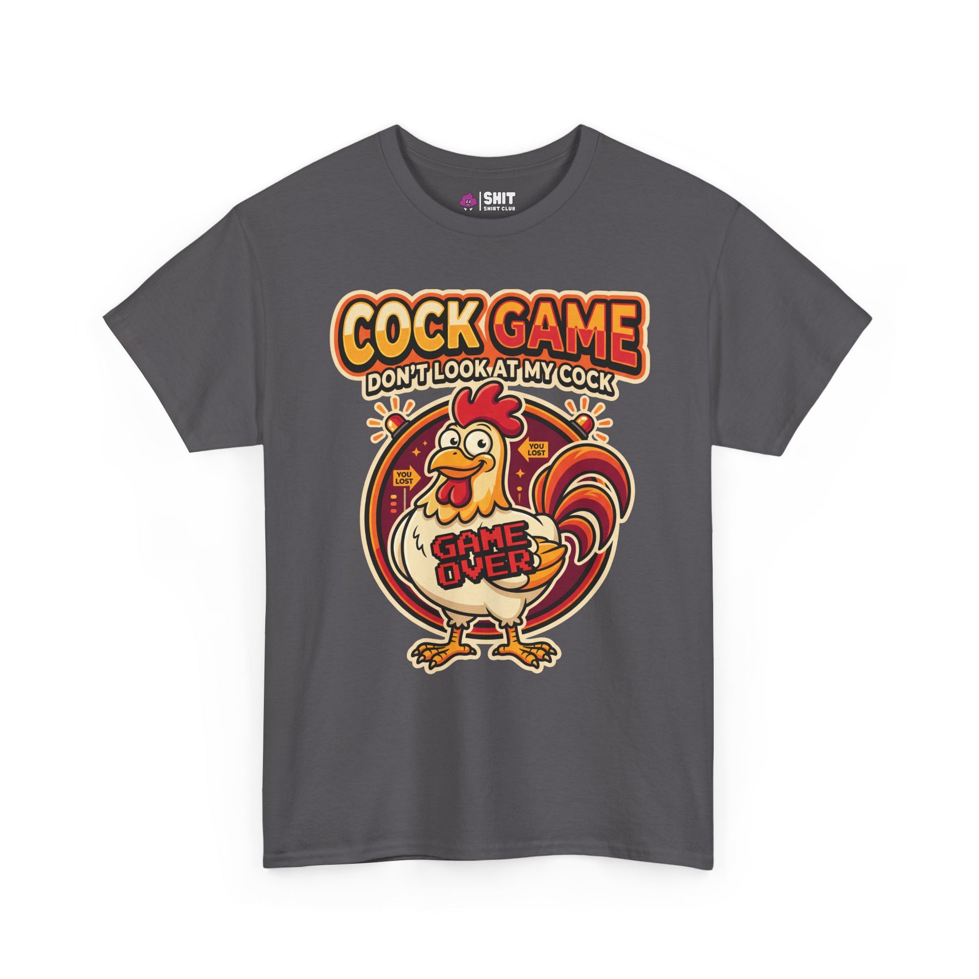 Cock Game: Don't Look at My Cock Funny Tee - Shit Shirt Club 