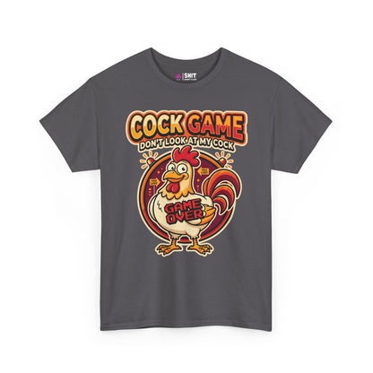 Cock Game: Don't Look at My Cock Funny Tee - Shit Shirt Club 