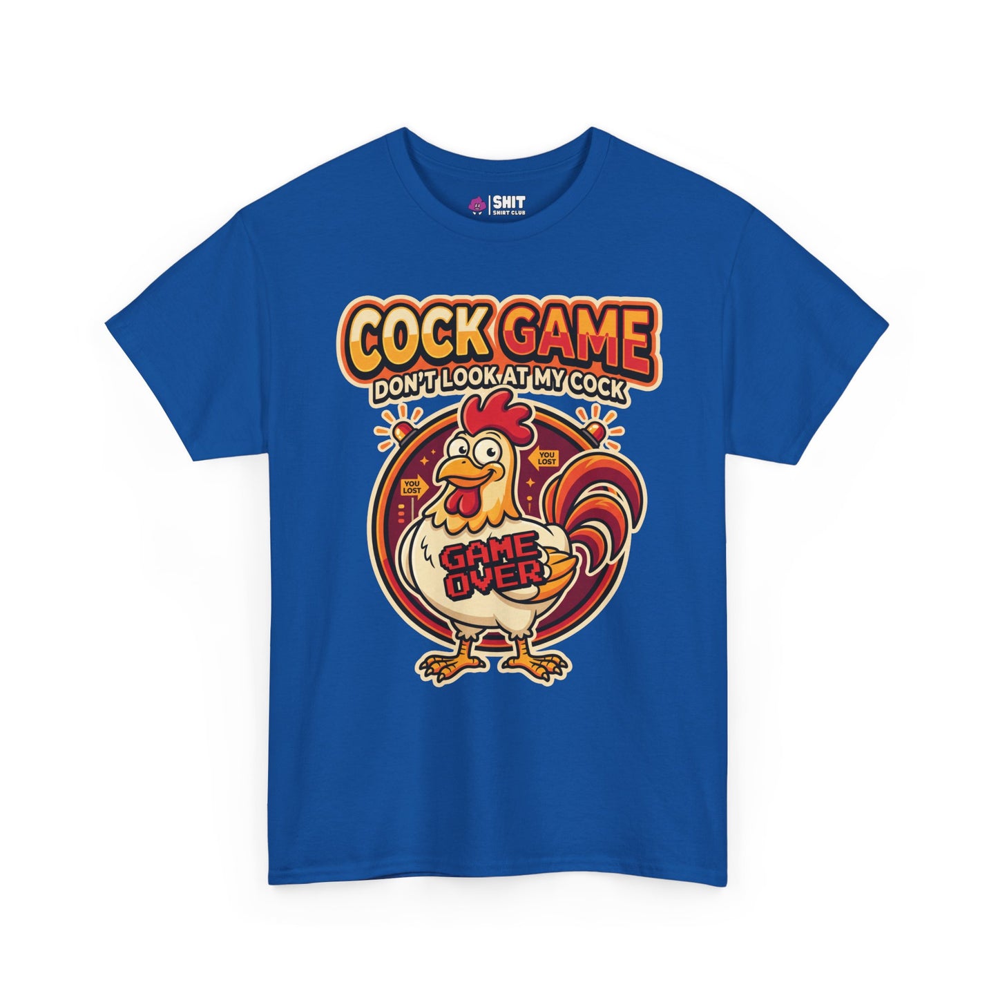 Cock Game: Don't Look at My Cock Funny Tee - Shit Shirt Club 