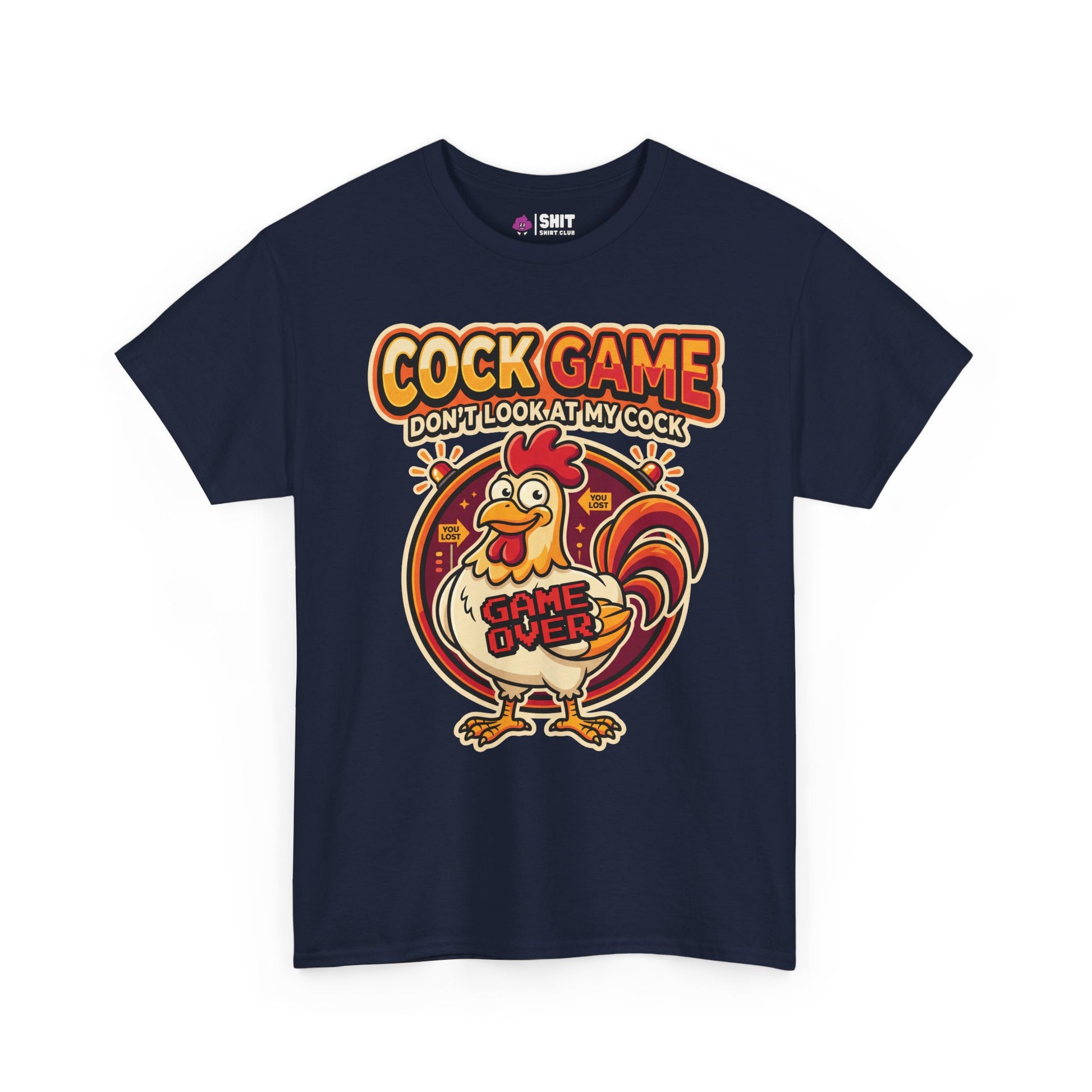 Cock Game: Don't Look at My Cock Funny Tee - Shit Shirt Club 