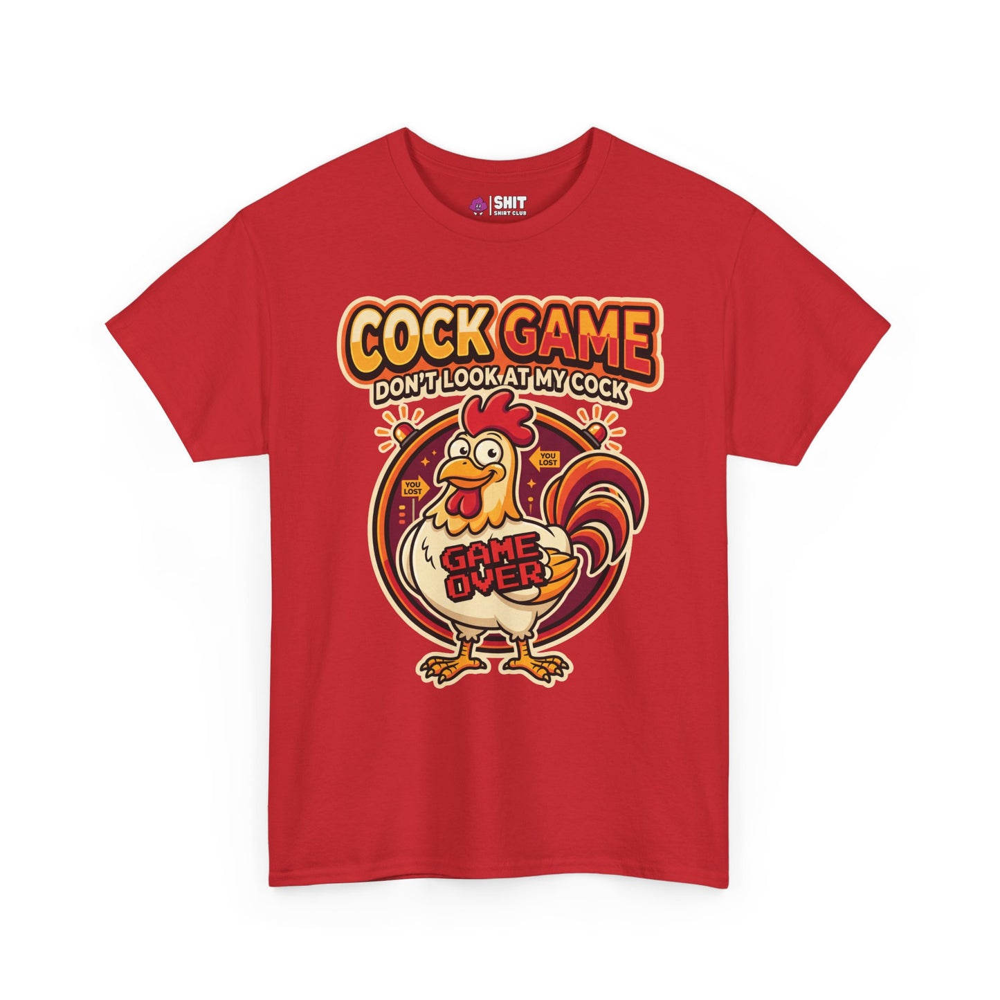 Cock Game: Don't Look at My Cock Funny Tee - Shit Shirt Club 