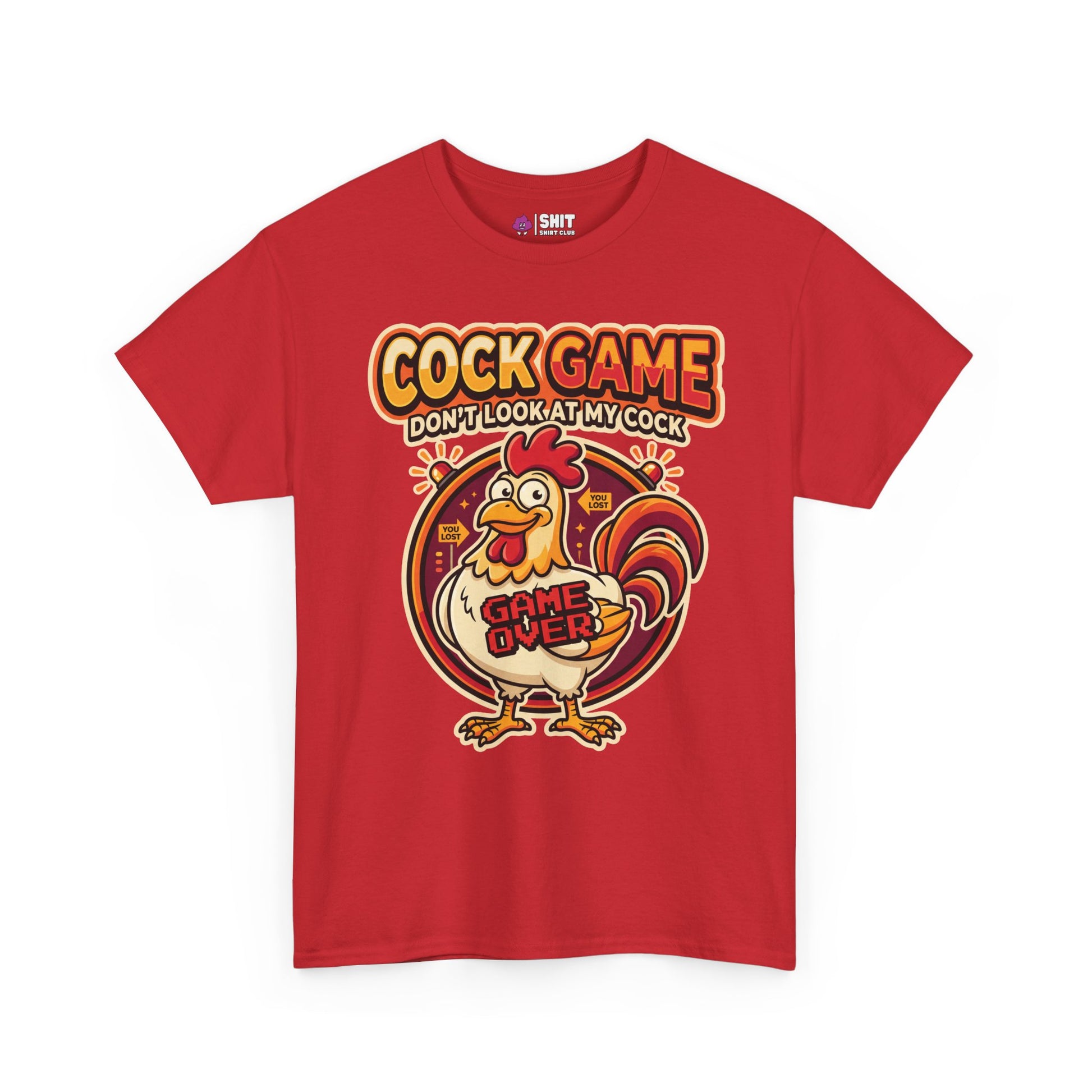 Cock Game: Don't Look at My Cock Funny Tee - Shit Shirt Club 