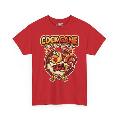 Cock Game: Don't Look at My Cock Funny Tee - Shit Shirt Club 