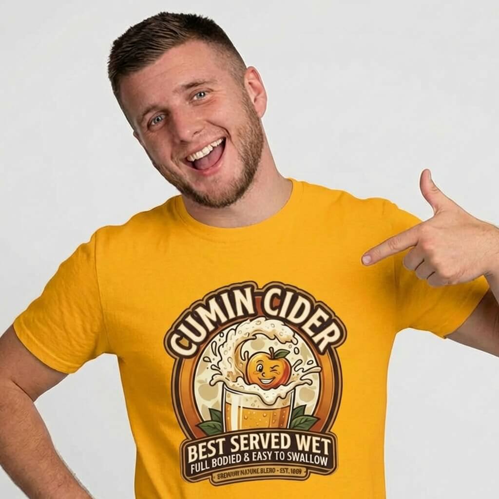 Cumin Cider Stag Do Tee - Shit Shirt Club 